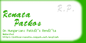 renata patkos business card
